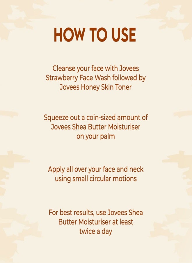 Jovees Herbal Shea Butter Moisturiser 100g | Deep Hydration & Nourishment | Softens & Smoothens Dry Skin | Non-Greasy Daily Moisturizer For Men & Women - Image 2
